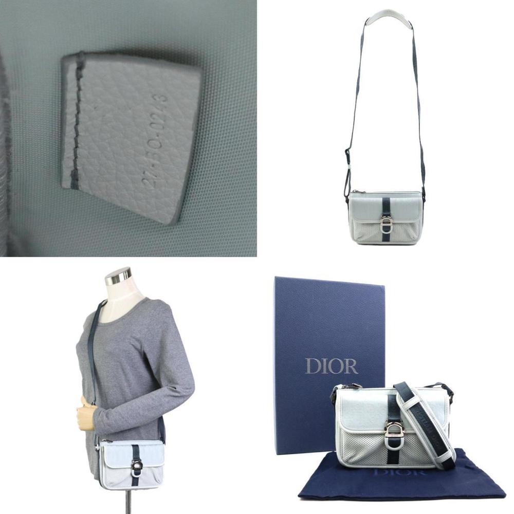 CHRISTIAN DIOR Shoulder Bag PARLEY Collaboration Nylon Mint Gray Men's 99909g - Picture 5 of 5